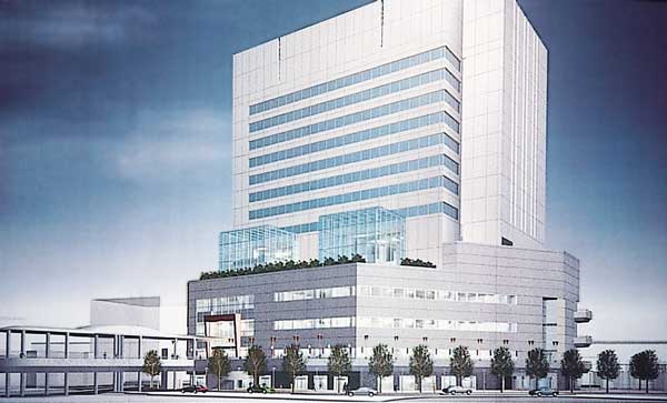 船橋駅南口第1地区再開発ビル完成予想図